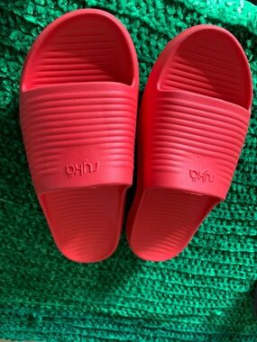 Ryka Red Slide Sandals